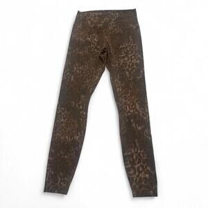 Lululemon Align Lined Truleopard Max Brown Print Leggings 28” Women’s Size 8